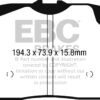 EBC Yellowstuff Brake Pads For Audi RS5 B9 2.9 Turbo
