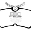 EBC Yellowstuff Brake Pads For Ford Focus ST170 MK1 2.0T
