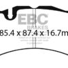 EBC Yellowstuff Brake Pads For Volvo Polestar S60 2.0 TSC