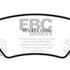 EBC Yellowstuff Brake Pads For Opel Astra H OPC 2.0T