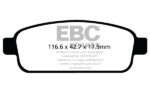 EBC Yellowstuff Brake Pads For Astra J OPC 2.0T