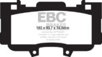 EBC Bluestuff Endurance Front Pads For Ford Mustang 2.3T Ecoboost